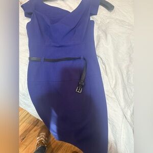 Black Halo Jackie O dress w/ adjustable belt